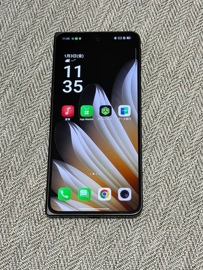 美品 OPPO Find N5グローバル版 512GB ブラック 新品ケース付き