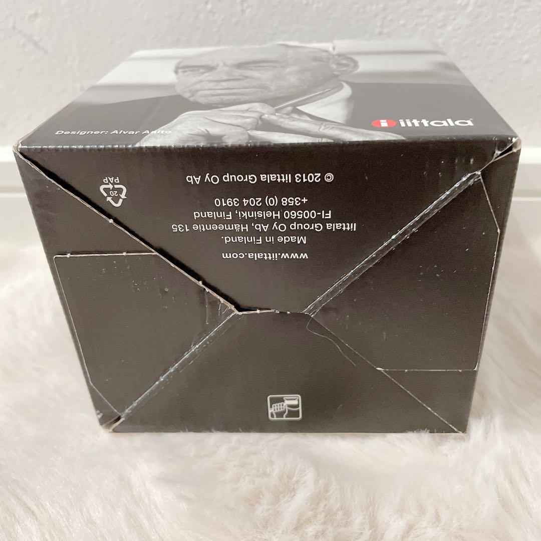 【美品】　 イッタラ アアルトベース 95mm ホワイト 花瓶