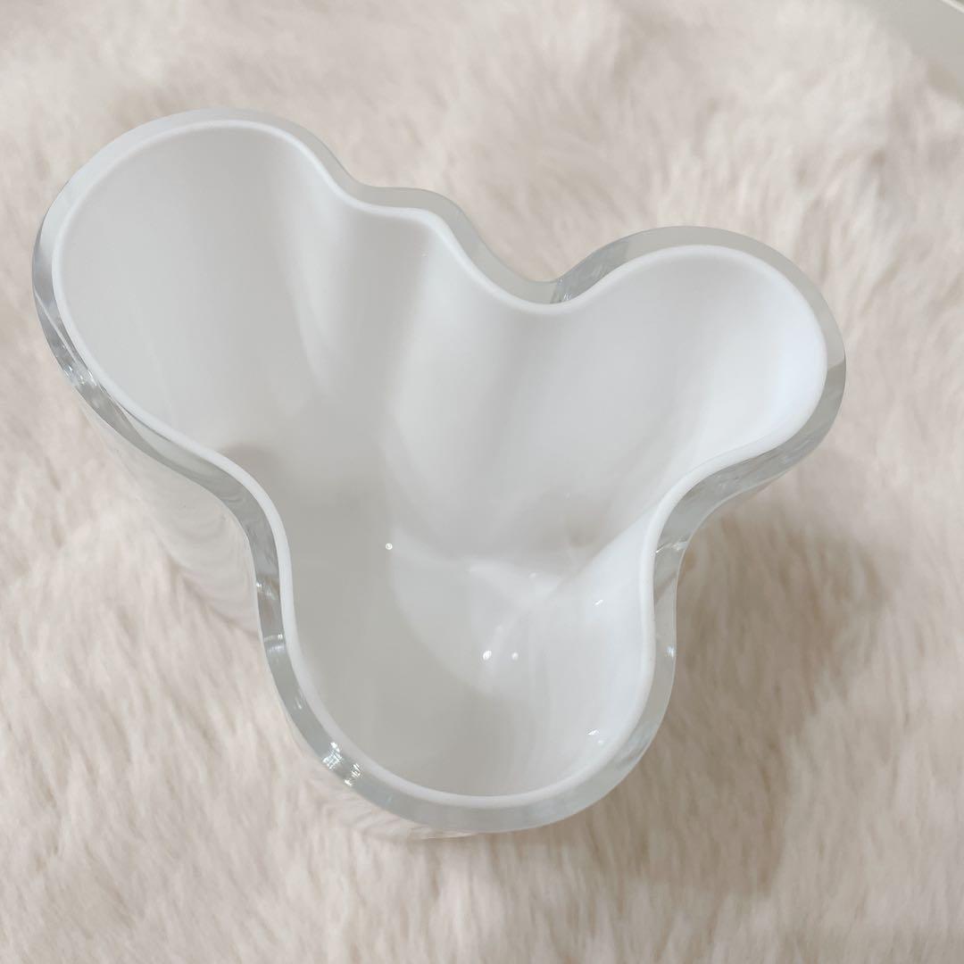 【美品】　 イッタラ アアルトベース 95mm ホワイト 花瓶