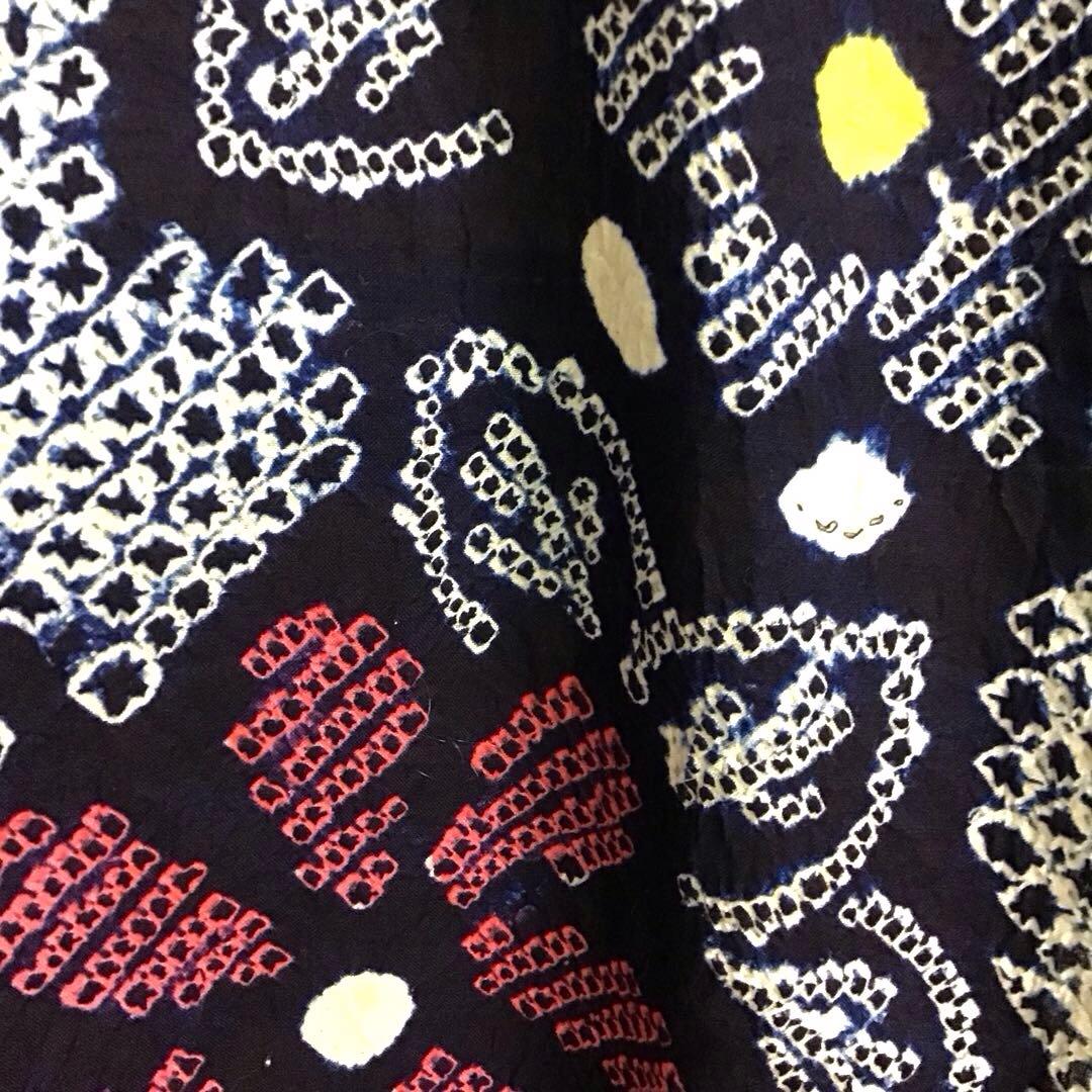 しつけ付☆未使用☆本場有松絞り☆誂え浴衣☆藍色☆身丈164☆裄丈66☆匿名発送