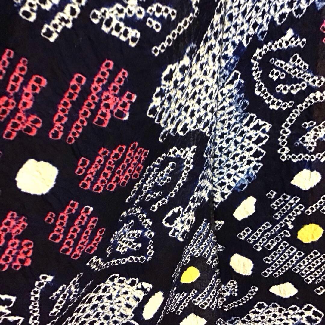 しつけ付☆未使用☆本場有松絞り☆誂え浴衣☆藍色☆身丈164☆裄丈66☆匿名発送