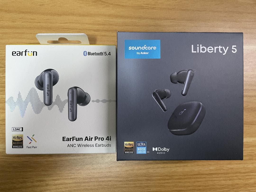 イヤホン Soundcore Liberty 5 + EarFun Air Pro 4i
