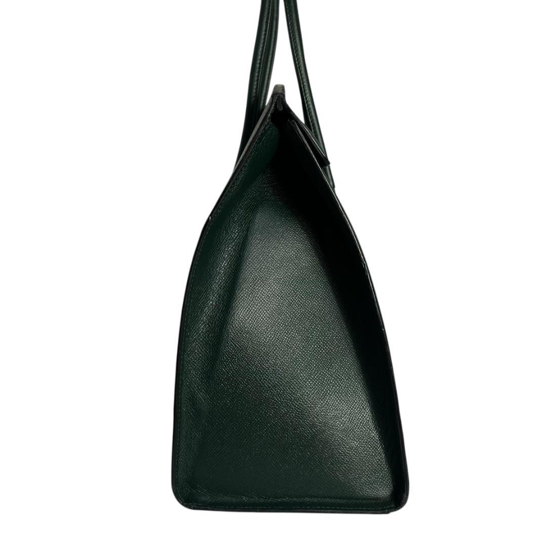 LUCIANO DUCCI 上質レザーA4対応ビジネスバッグ 深緑