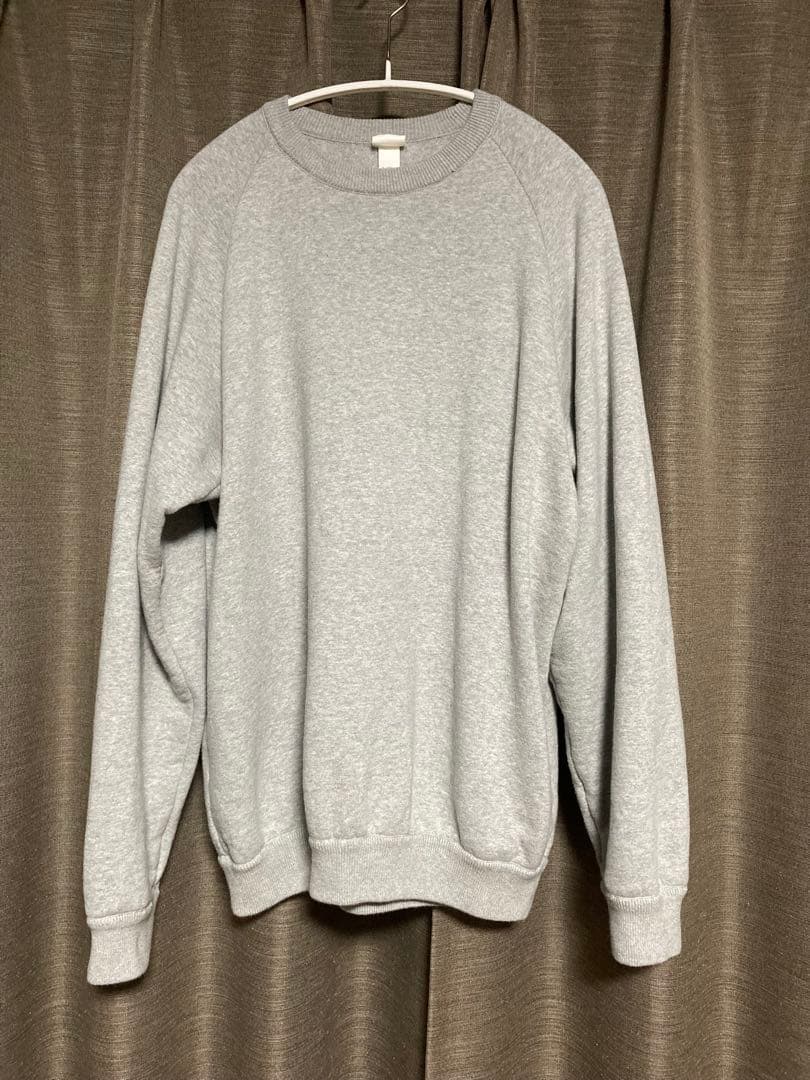 apple_nike 　YAECA STOCK裏起毛スウェット（グレー)