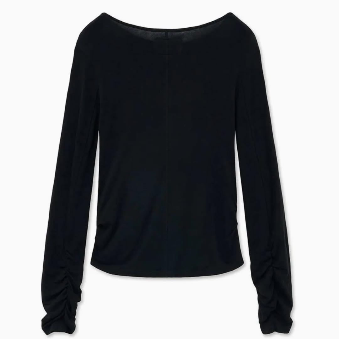 Matin Kim マーティンキム ヘンリーネック シャーリングトップス ロンT