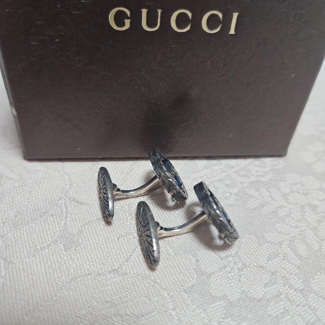 GUCCI　カフスボタン　インターロッキング　GG