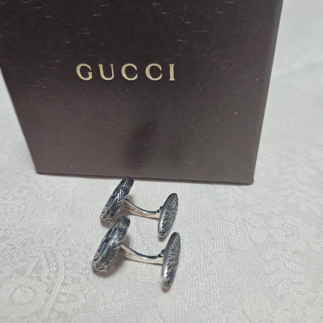 GUCCI　カフスボタン　インターロッキング　GG