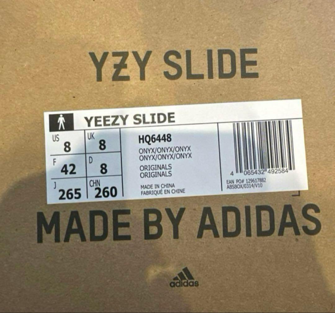 adidas Yeezy Slide “Onyx” 26.5cm ブラック