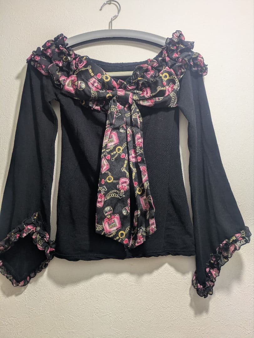 レア★MA＊RS マーズ★パフューム柄 デカリボン トップス★平成ギャル