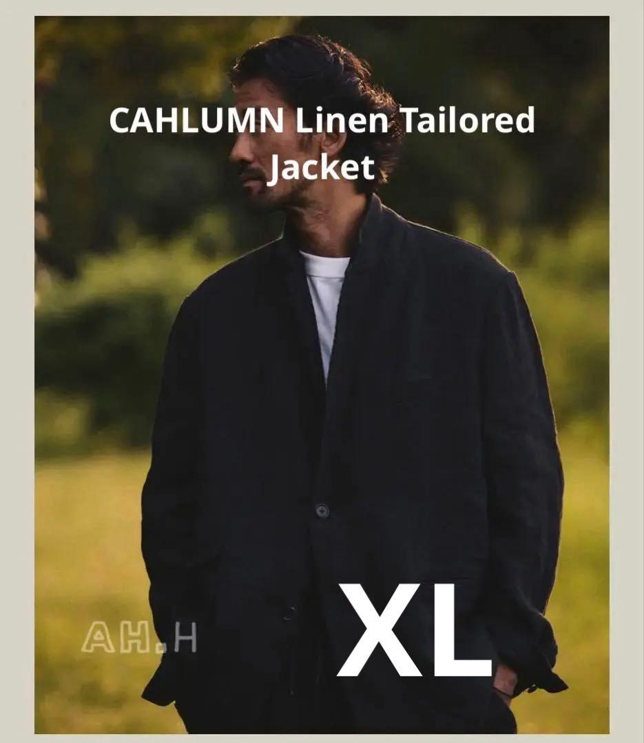 T*y様 CAHLUMN Linen Tailored Jacket ネイビー