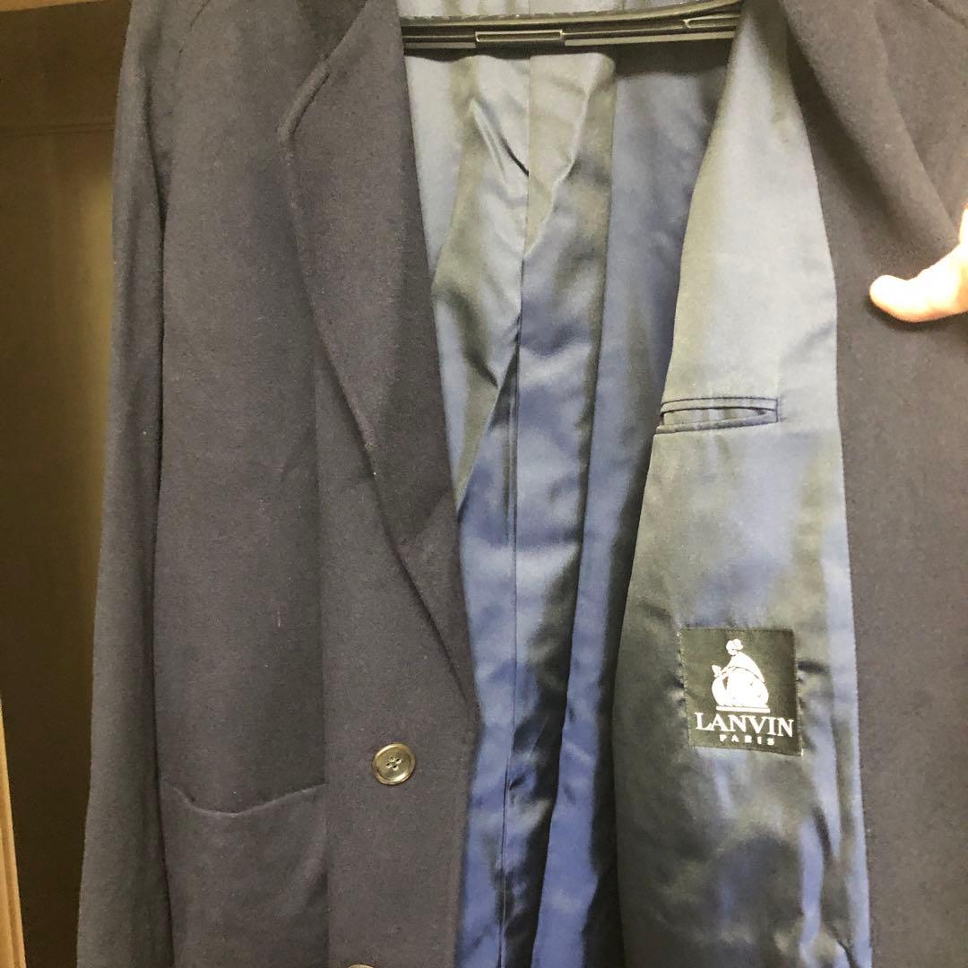 リクエスト値下未使用タグ付伊製LANVIN最高級カシミア100ジャケコート48