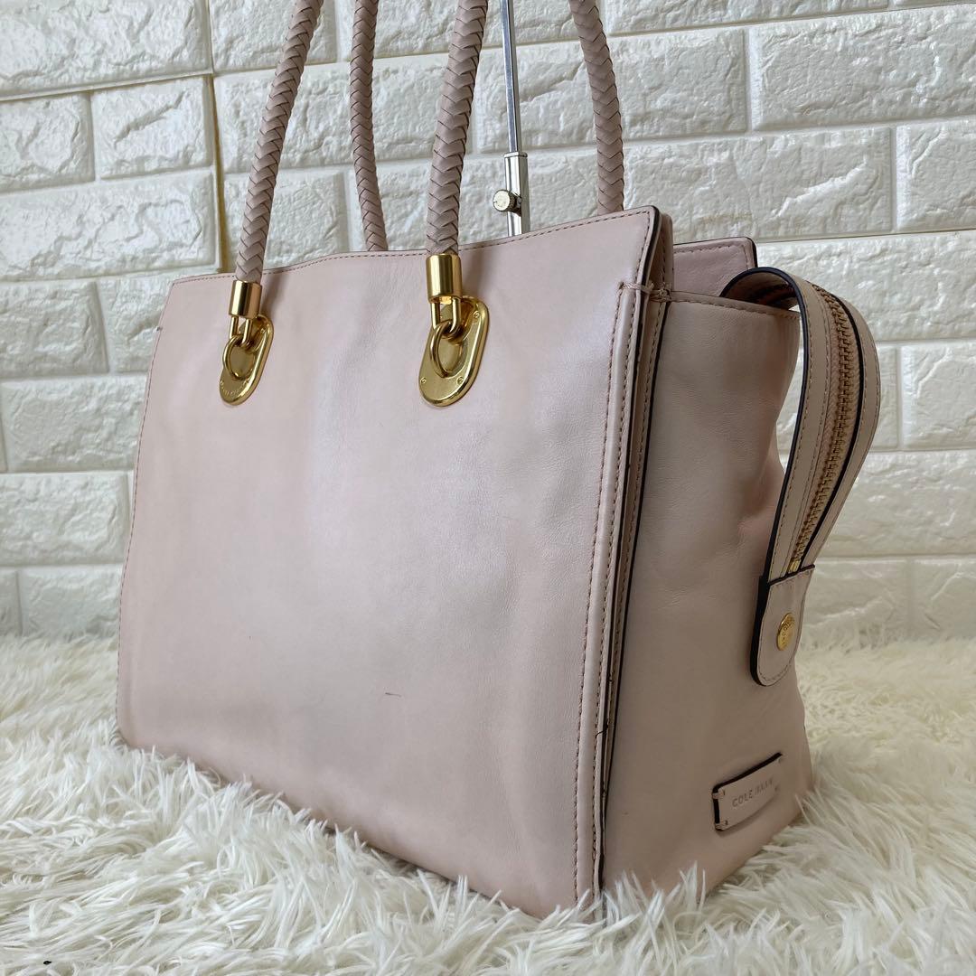 COLE HAAN✨ ベンソン II ワーク トート　オールレザー　ゴールド金具