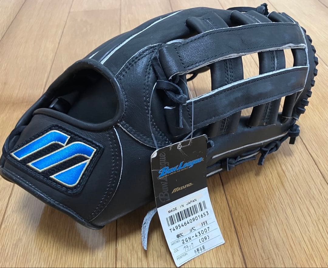 おたんこ　新品未使用品　ミズノ　ビューリーグ軟式外野手用　日本製　青ビュー