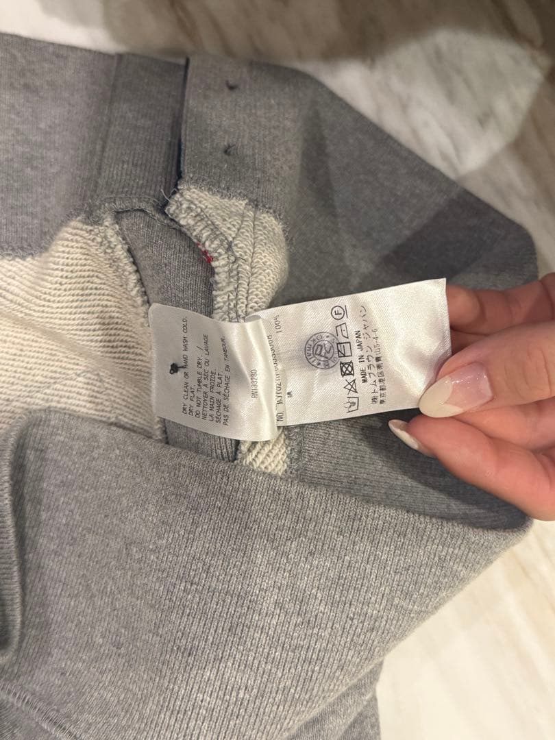 トムブラウン　スウェット　トレーナー　グレー 4サイズ鞠山