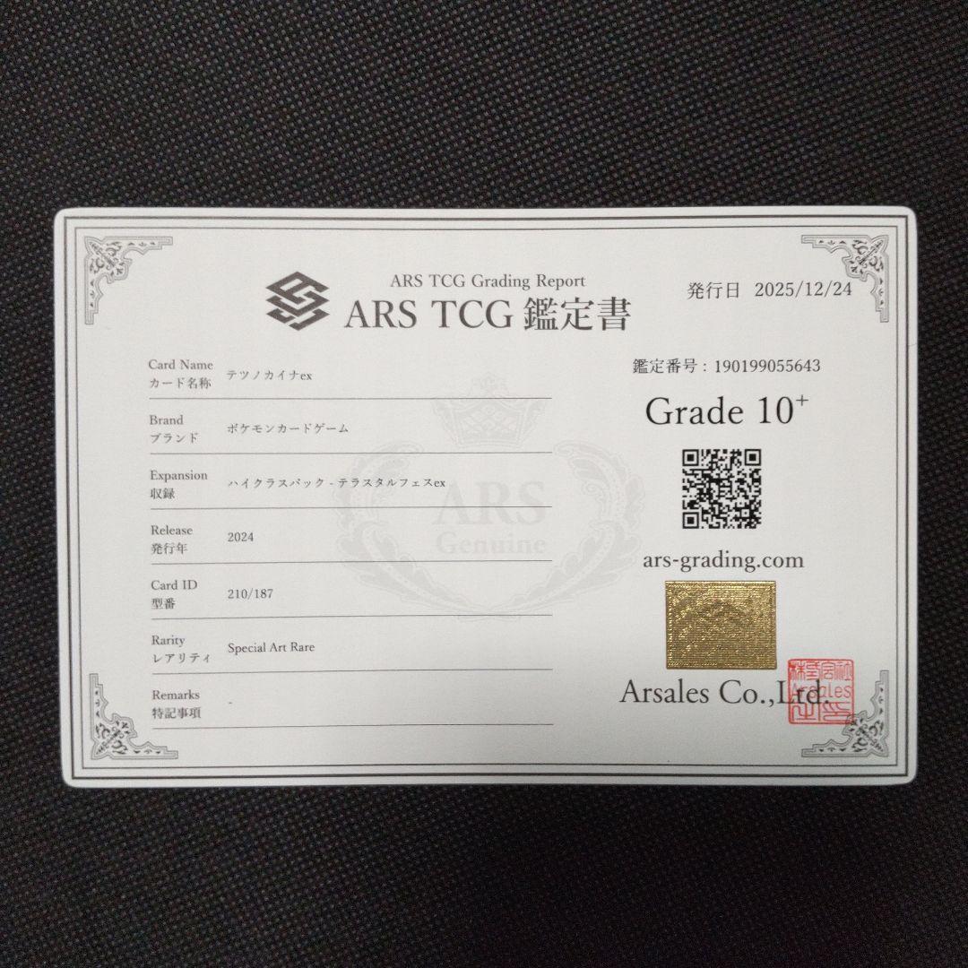 テツノカイナ ex SAR ARS10＋ PSA10以上 テラスタルフェスex