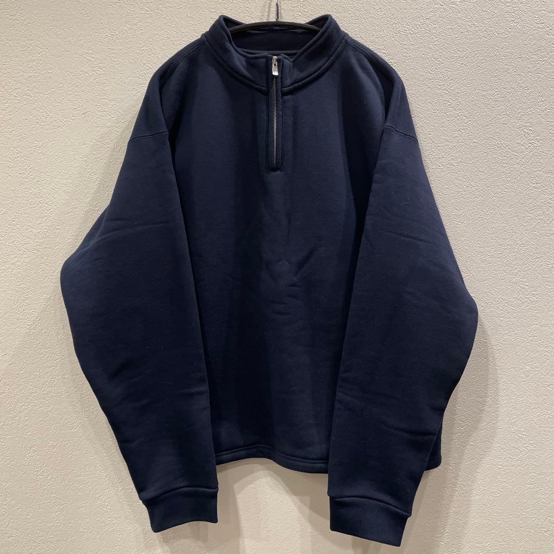 ザハイライツzip sweat navy black セットアップ