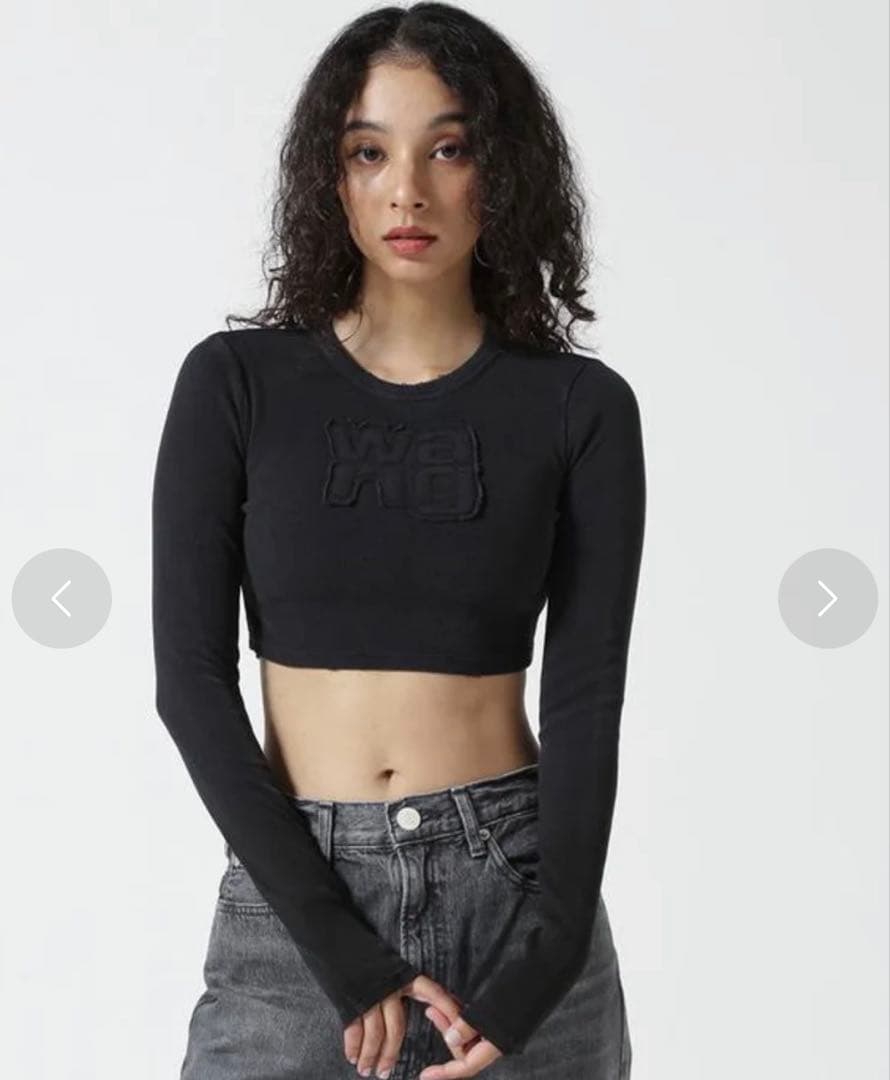 chil様✨️ T By Alexander Wang ディストレス長袖Tシャツ