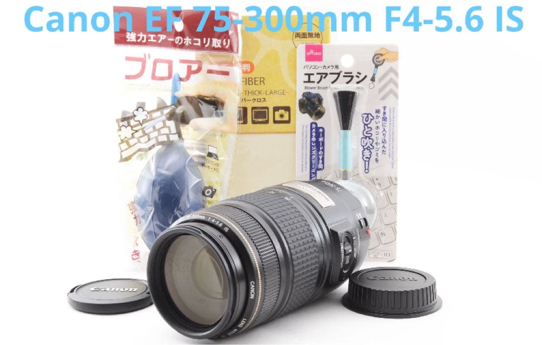 動作品　手ブレ補正レンズ Canon EF 75-300㎜ F4-5.6 IS