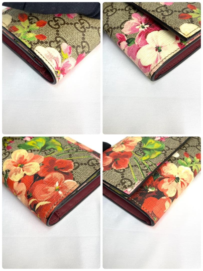 ✨️新品✨️グッチ 長財布 フラップ GGスプリーム ブルームス 花 フラワー