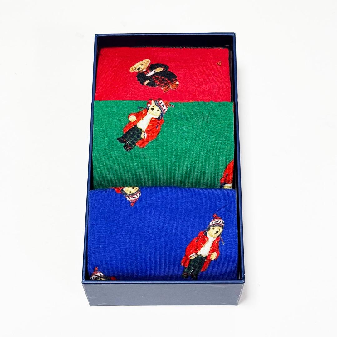 ■ポロラルフローレン ポロベアーボクサートランクス3点セットL新品A■