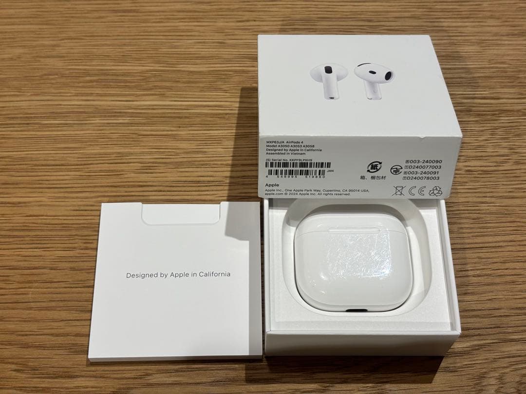 Apple AirPods4 ノイキャン無し