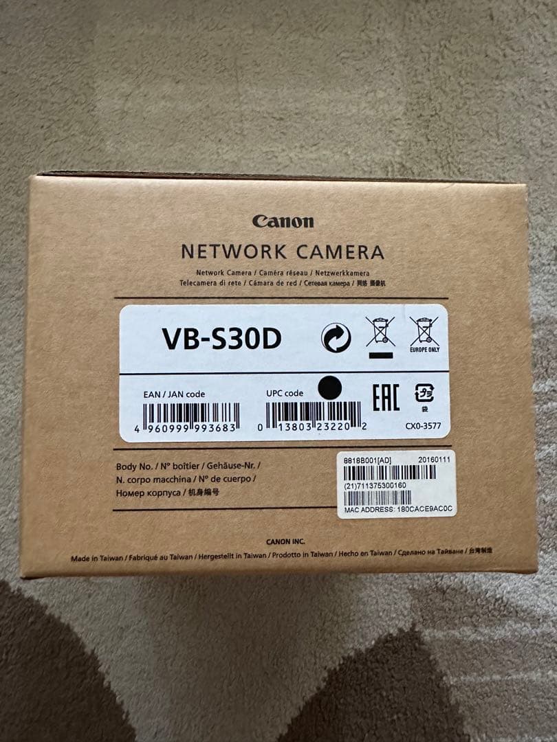 Canon VB-S30D 防犯カメラ ネットワークカメラ
