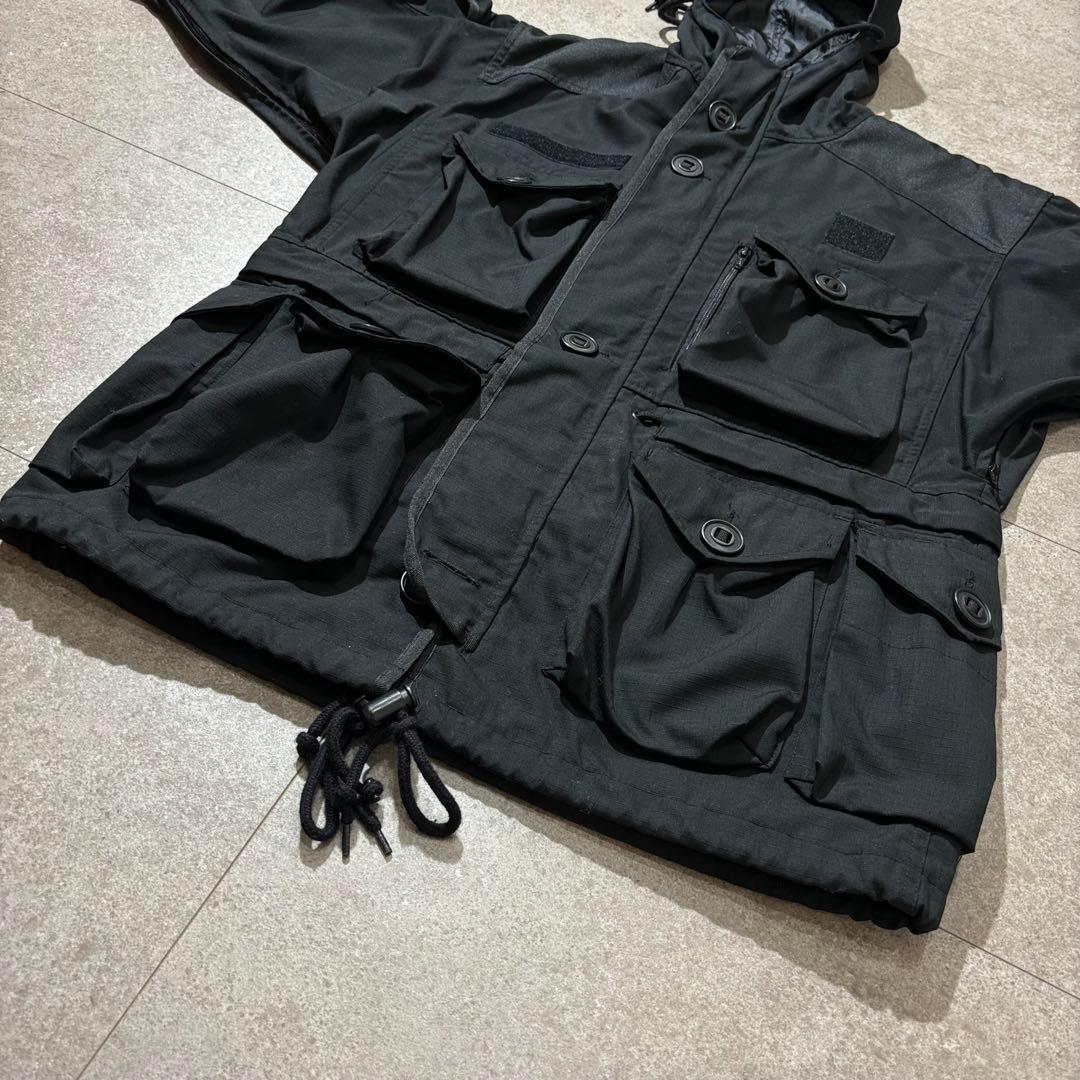 【極美品】イギリス軍型 リップストップ スモックパーカー 黒 SAS