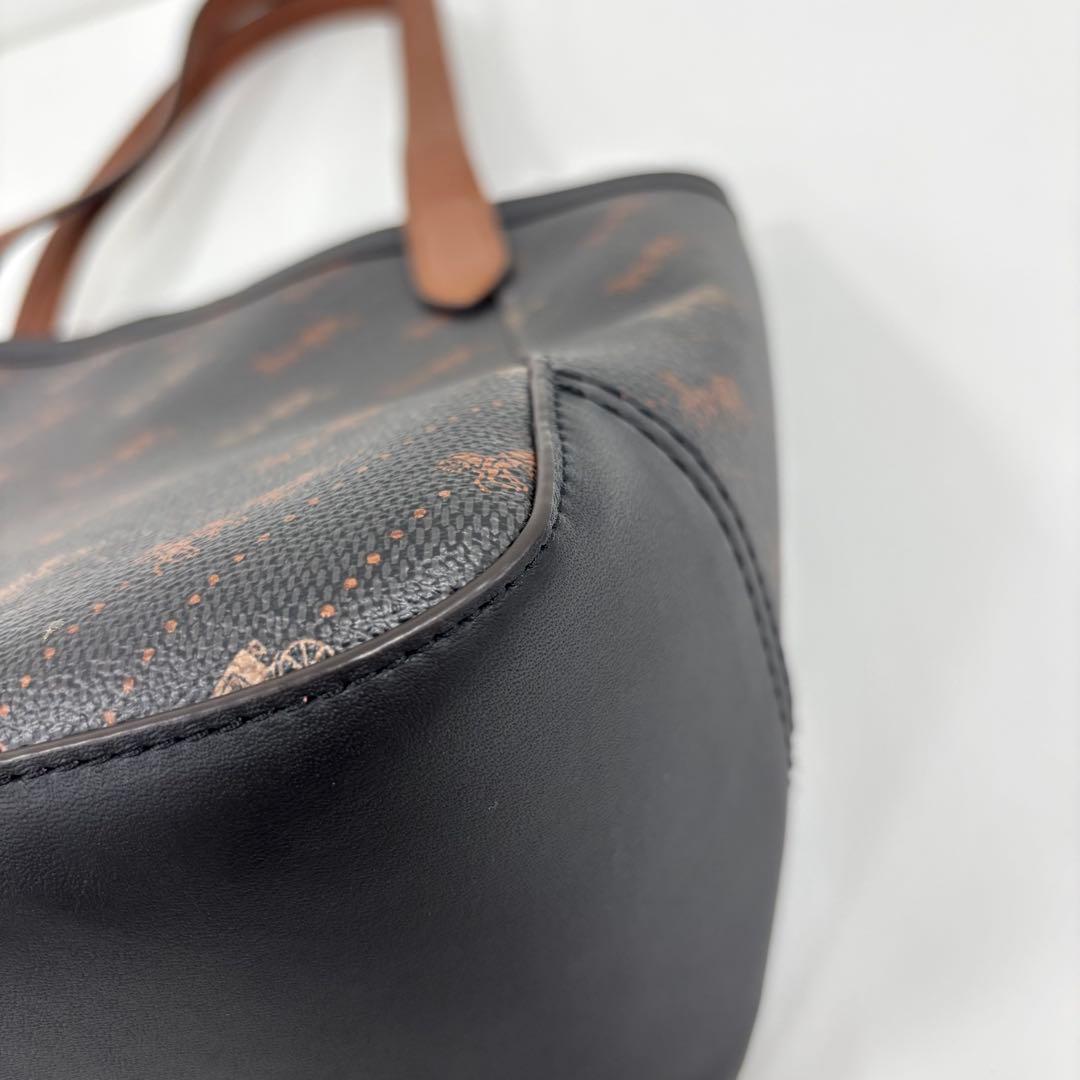 【極美品】COACH コーチ トートバッグ シグネチャー チャーム付き