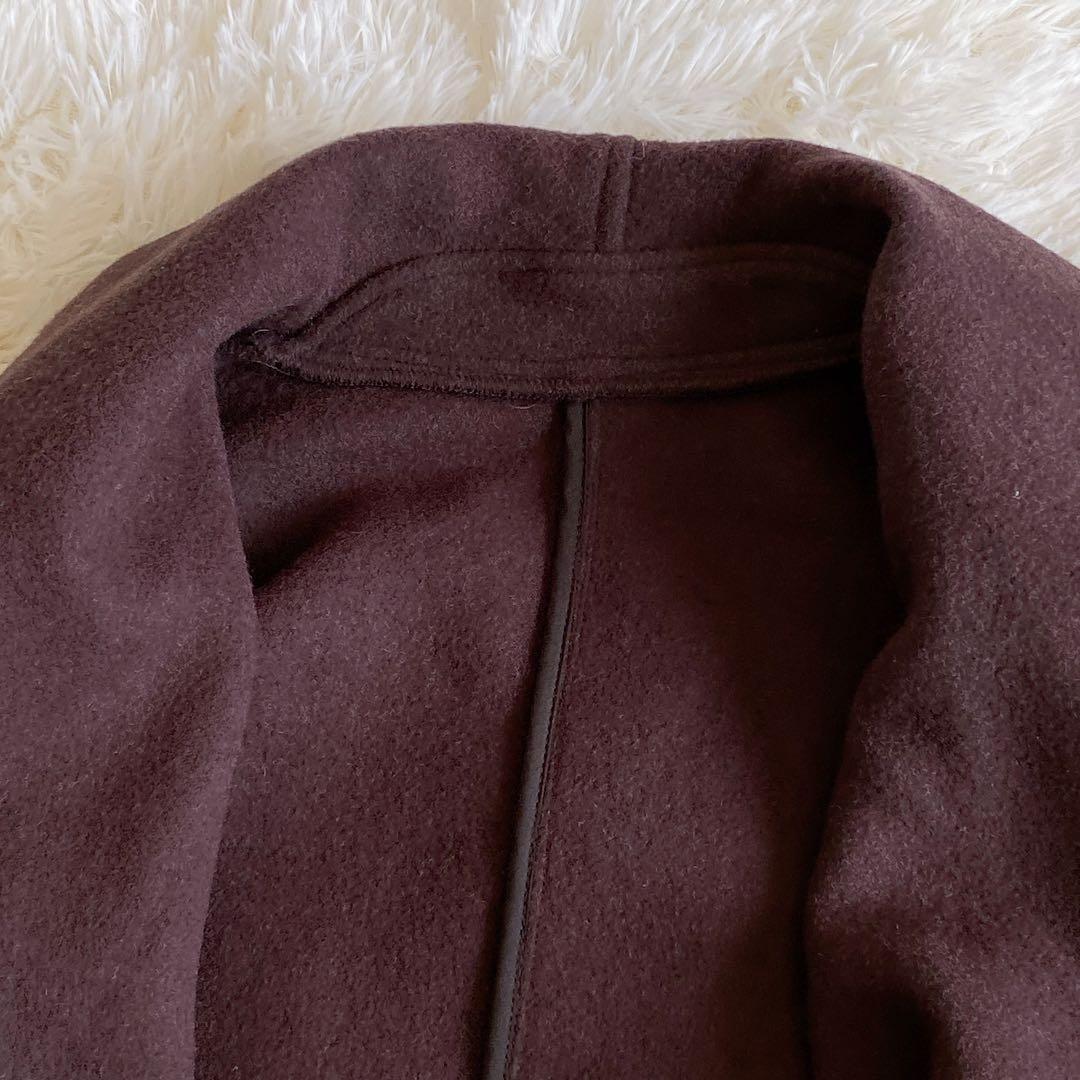 ガリャルダガランテ　リバーハーフコート　ブラウン　ガウンコート　パイピング　F