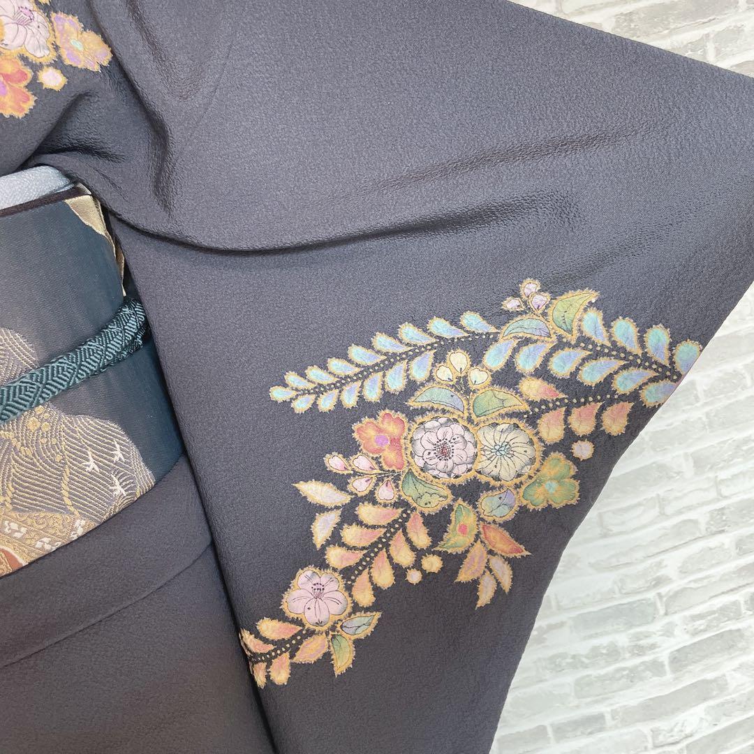 訪問着　フルセット　翠山　辻ヶ花　桐屋　新はじく絹のきもの加工　入学式　Q5