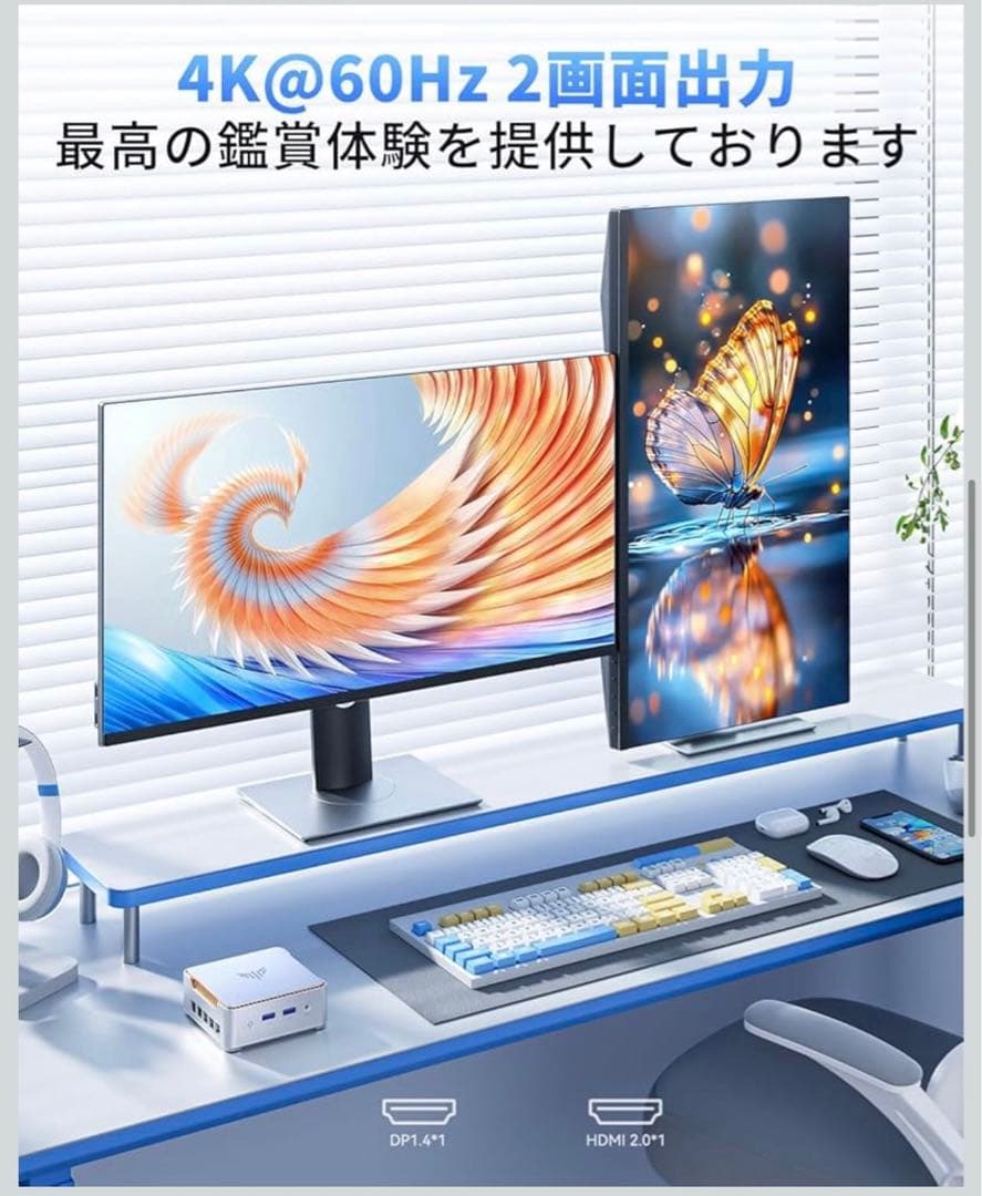 【コスパ最強】 NiPoGi ミニpc N97 GB+512GB SSD 2TB