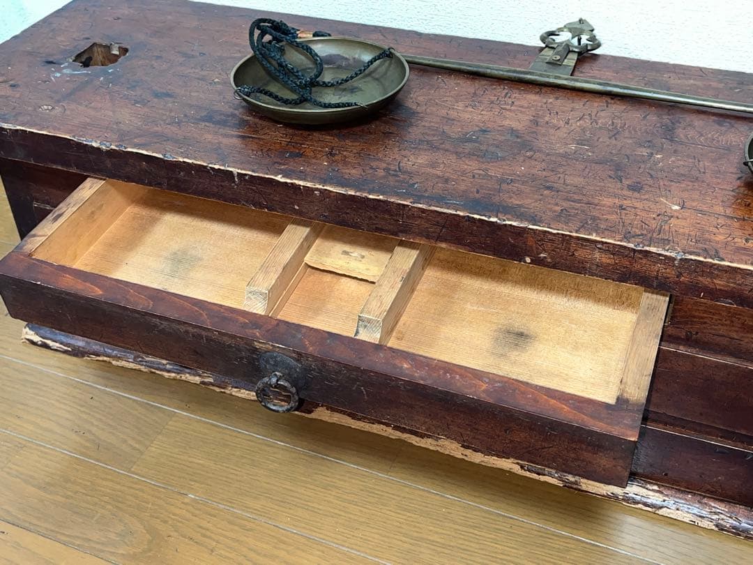 【江戸時代 骨董品★両替天秤 分銅 後藤家繭型分銅】 珍品