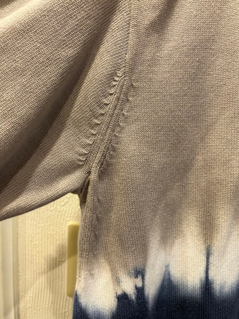 トップス cantate Suvin Gold Tie-Dye Knit
