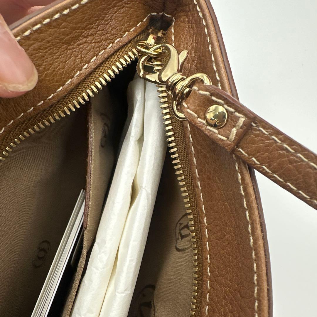 Cartier ブラウンレザークラッチバッグマストライン レザーポーチ新品未使用