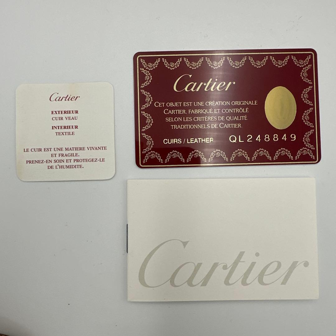 Cartier ブラウンレザークラッチバッグマストライン レザーポーチ新品未使用