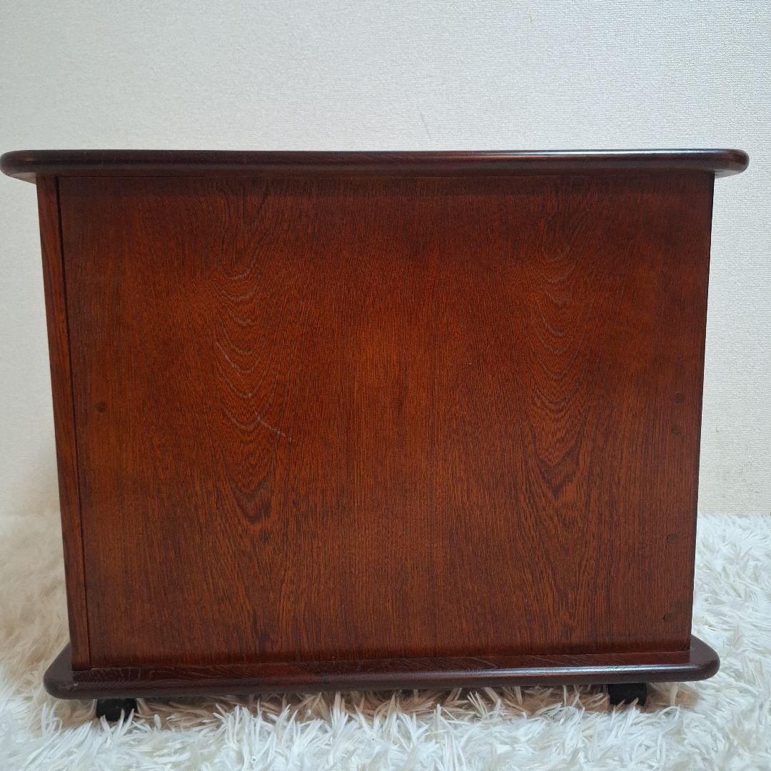 【希少】カリモク家具 テレビ台 三角コーナー 昭和 レトロ キャスター付き