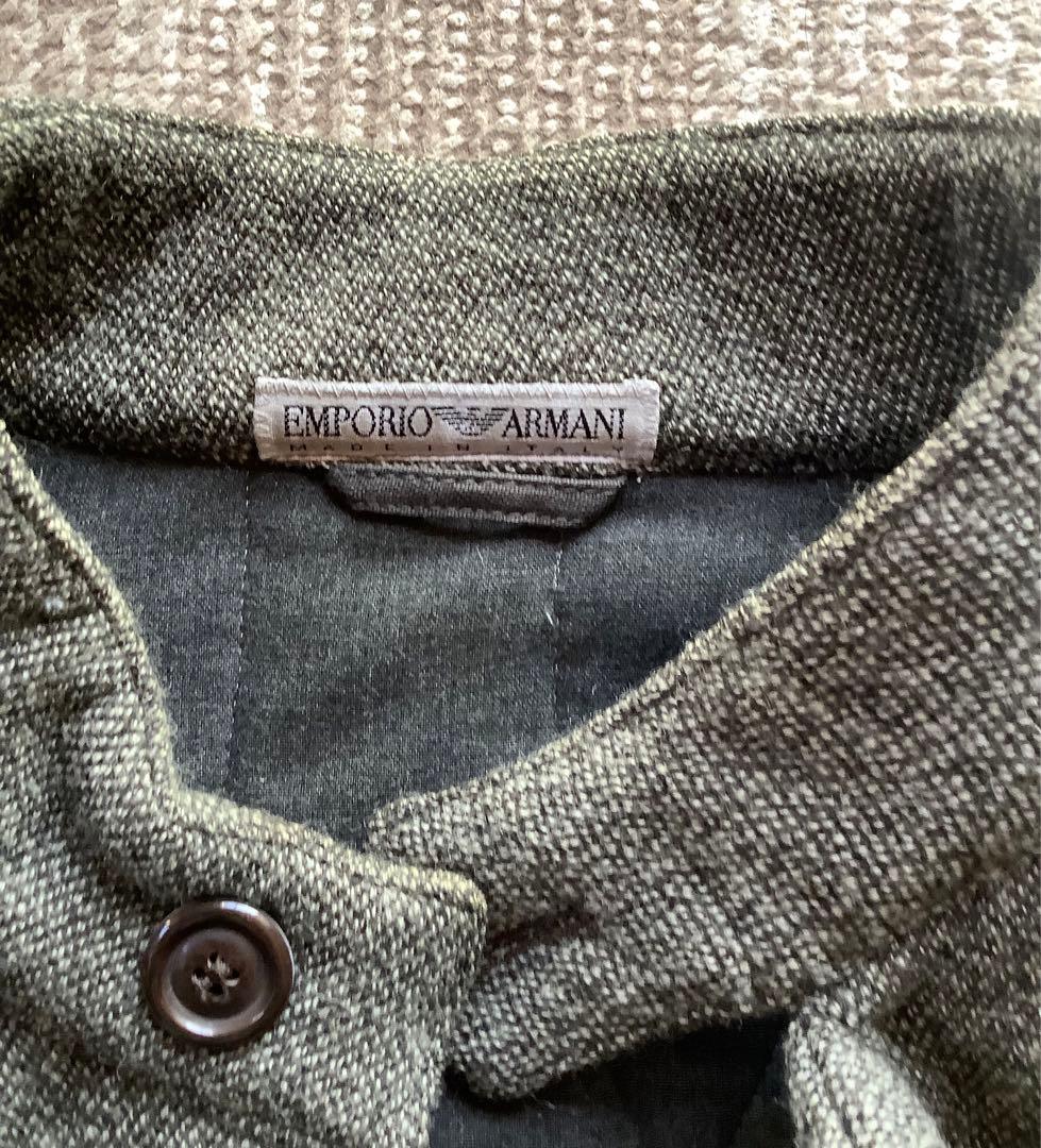 【美品】Emporio Armani エンポリオアルマーニ　ノーカラーコート