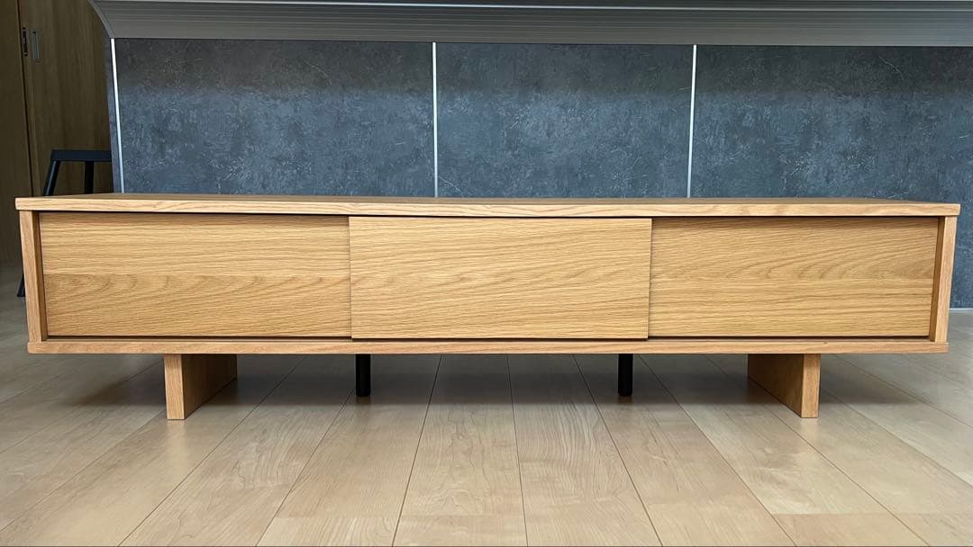 無印良品 オーク材 ＡＶラック テレビボード 薄型 150cm<廃盤品>