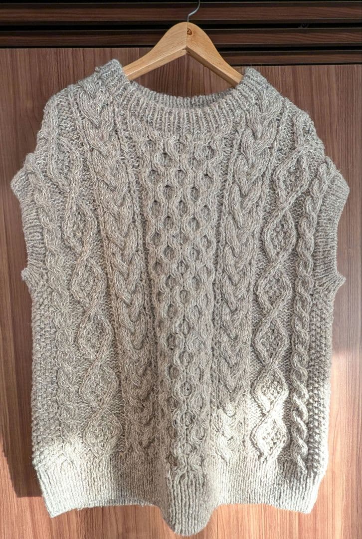 かぐれ　ペルーカラーネップニットベスト