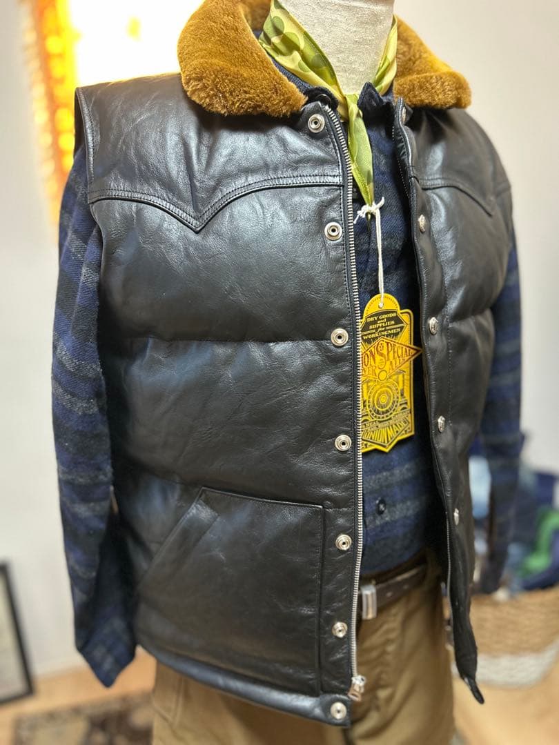 メ*8様 ¥132000 最高級品　リアルマッコイズ　ホースハイド　ダウンベスト