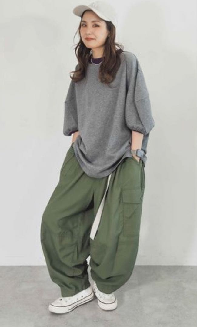 MODE NORM CORE］ シャカバルーンポケ パンツ(カーキ)