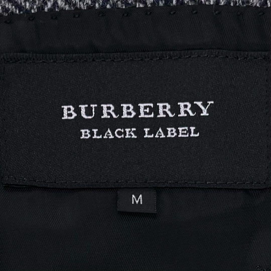 【こー様】バーバリーブラックレーベル ヘリンボーン ツイードブレザー ジレ付き