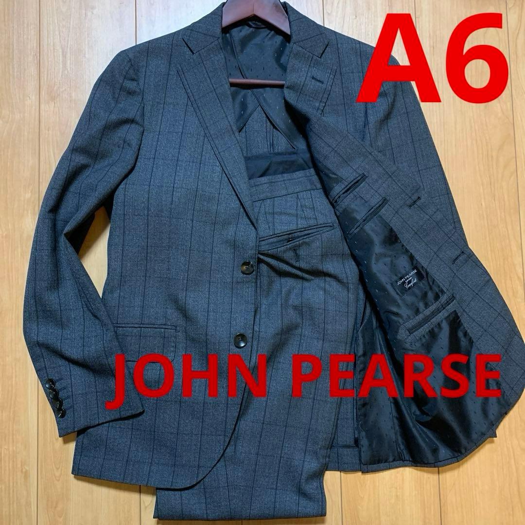 JOHNPEARSEグレーチェックスーツ秋冬A6