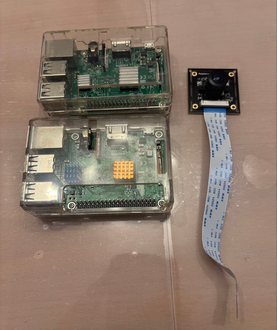 Raspberry Pi 3 Model B 2台　カメラ　rev2.2