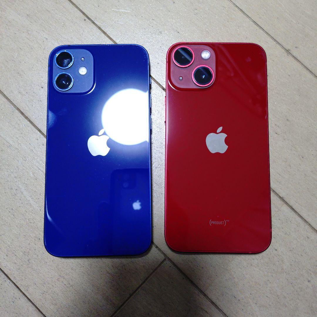 SIMフリー iPhone 12mini と iPhone 13 mini