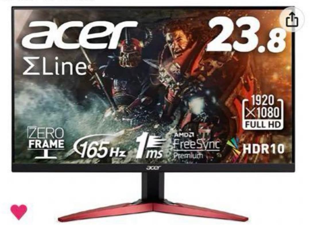 ディスプレイ・モニター本体 acer kg241y sbmiipx