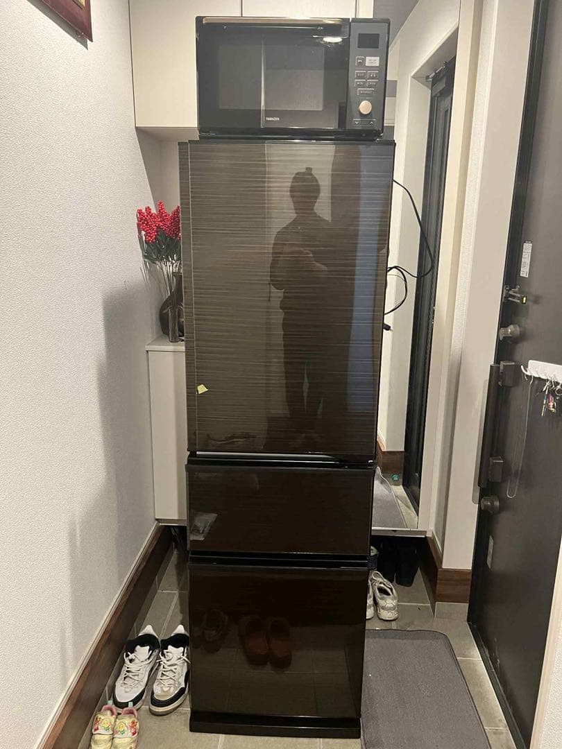 冷蔵庫と電子レンジセット　ニトリ　シーリングライトサービス　発送可能