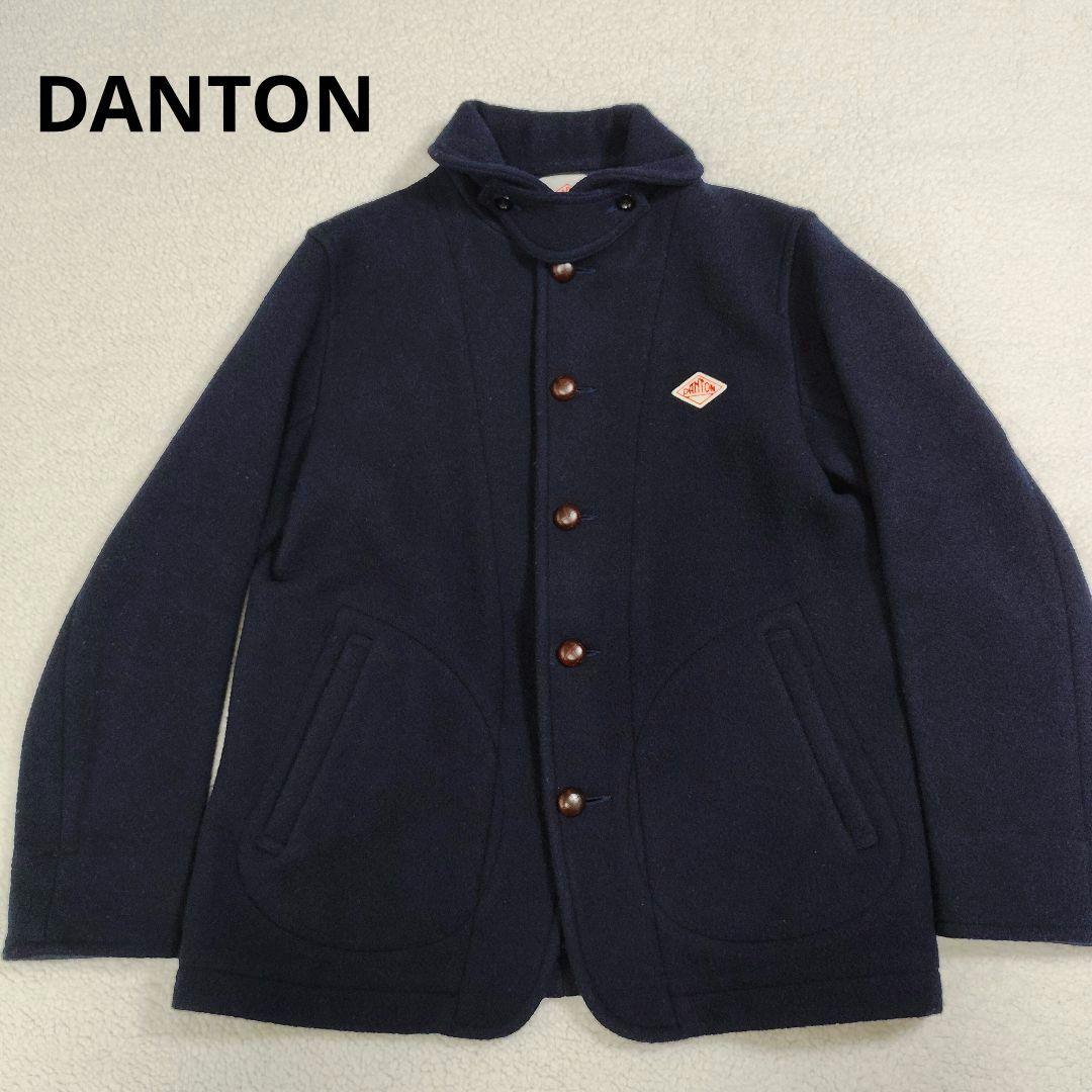 DANTON ダントン ウールモッサ シングルジャケット ネイビー 42