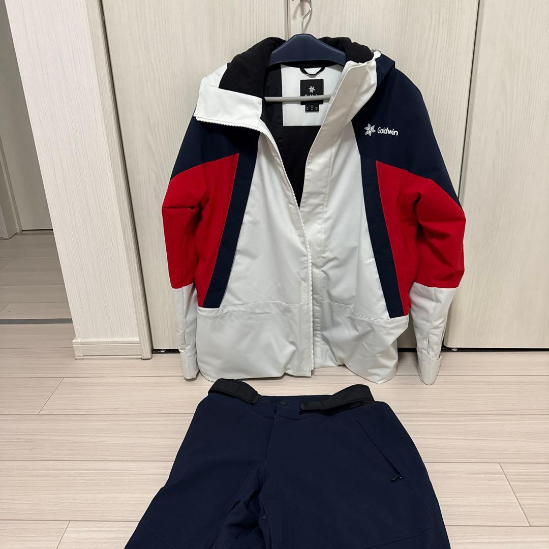 Goldwin スキーウェア XLサイズ ホワイトネイビー