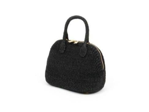 manimaris マニマリス アバカボストンバッグ　ミニ 黒